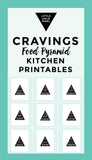 CRAVINGS food pyramid art printables - Little Gold Pixel