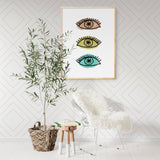 EYES / Art Printable - Little Gold Pixel