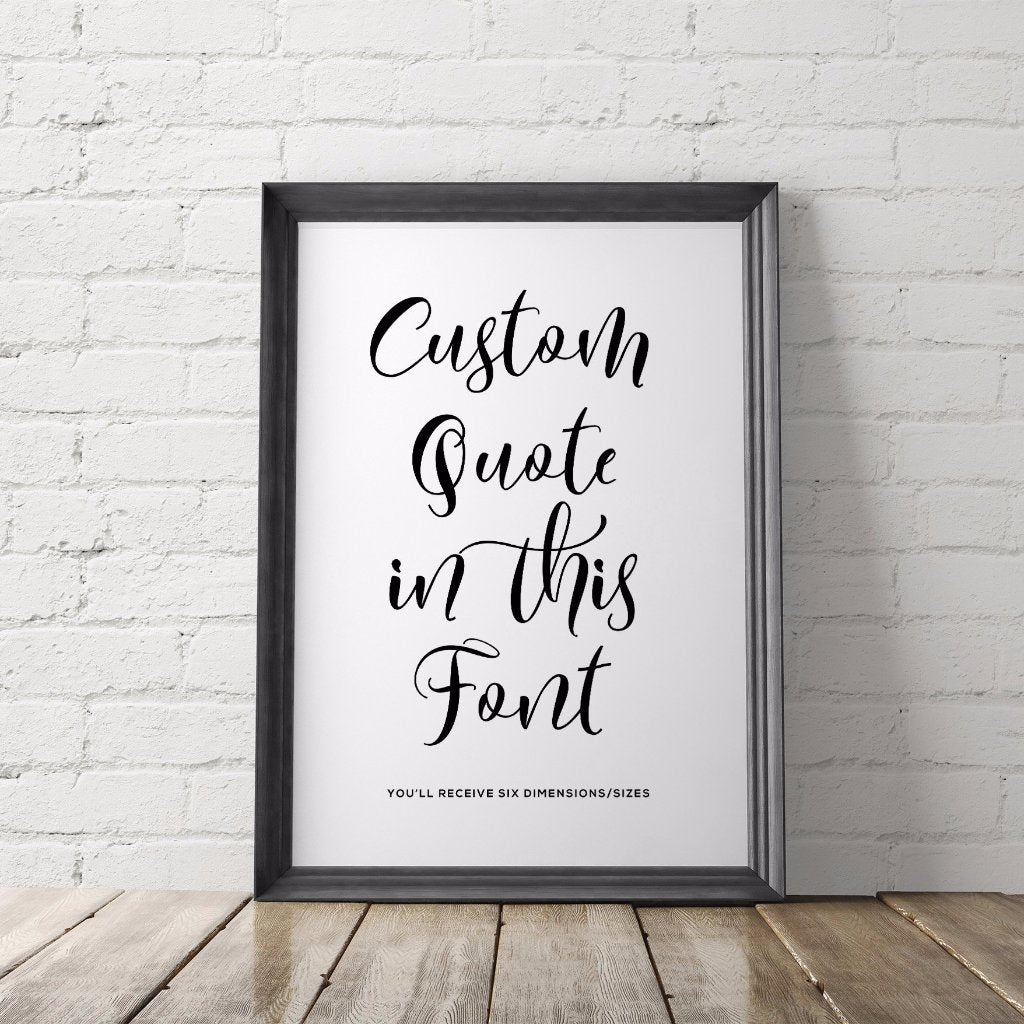 Home › Custom Script Art Printable