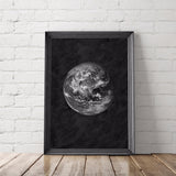 La Terre Earth Art Printable - Little Gold Pixel