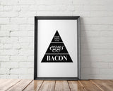 CRAVINGS food pyramid art printables - Little Gold Pixel