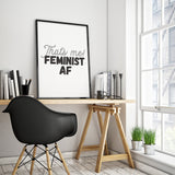 Feminist AF Art Printable - Little Gold Pixel