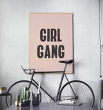 Girl Gang Feminist Art Printable - Little Gold Pixel