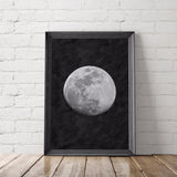 La Lune Moon Art Printable - Little Gold Pixel