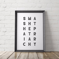 Smash the Patriarchy Feminist Art Printable - Little Gold Pixel