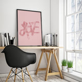 Love Art Printable - Little Gold Pixel