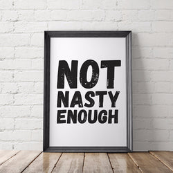 Nasty Woman Feminist Printable Poster - Little Gold Pixel