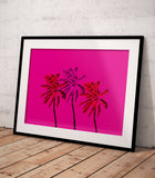 Palm Trees Art Printable - Little Gold Pixel