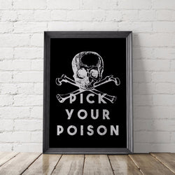Pick Your Poison Art Printable - Little Gold Pixel