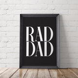 Rad Dad Gift Art Printable - Little Gold Pixel