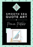 Smooth Sea Never Made a Skilled Sailor Art Printable - Little Gold Pixel