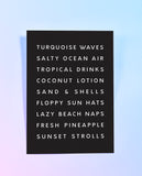 Summer Bucket List Art Printable - Little Gold Pixel