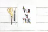 Wild and Free Printable Art - Little Gold Pixel